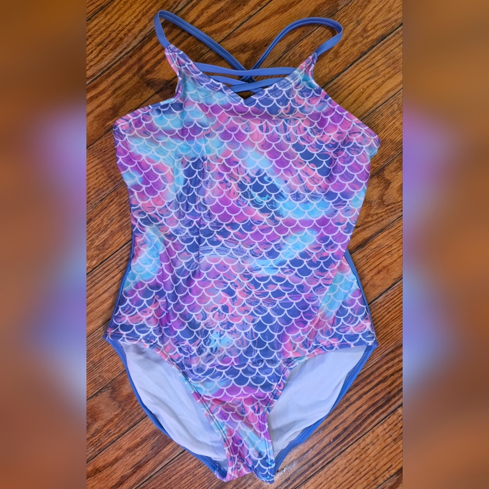 More Than Magic Girls One-Piece Swimsuit in Purple, Blue, Pink
